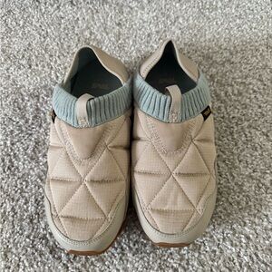 Teva Quilted Slip-On Shoes with Tan and Green